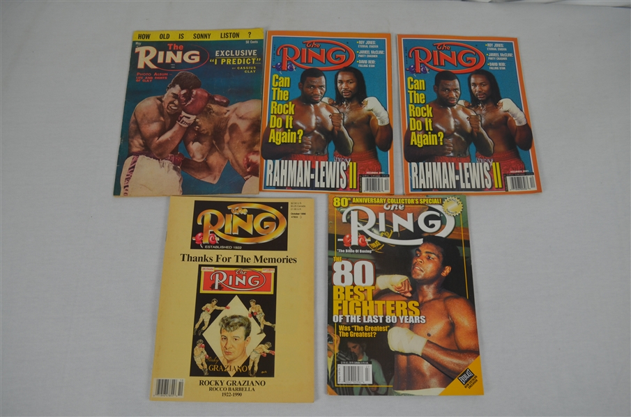 Collection of 5 Vintage Ring Magazines