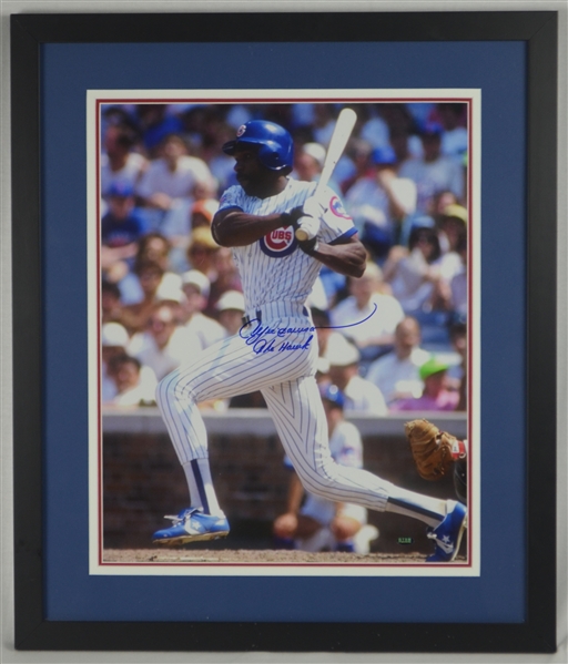 Andre Dawson Chicago Cubs Autographed & Framed 16x20 Photo
