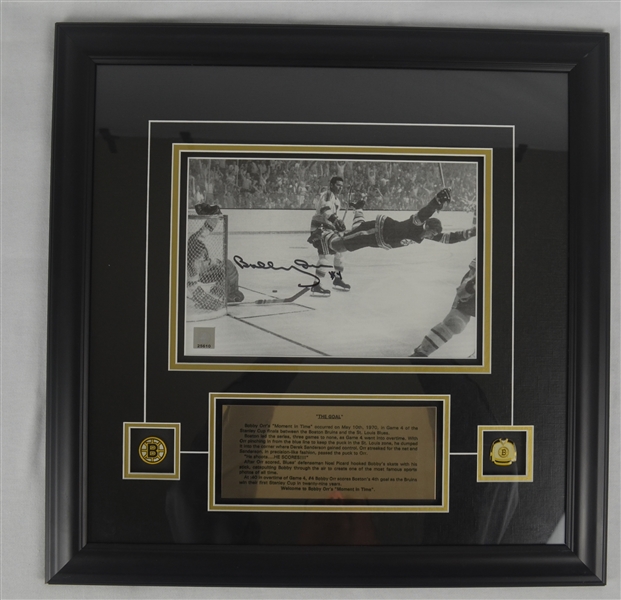 Bobby Orr Autographed & Framed Display