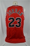 Michael Jordan 1995-96 Chicago Bulls Autographed Road Red Jersey UDA