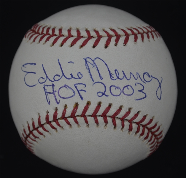 Eddie Murray Autographed & Inscribed HOF 2003 Baseball