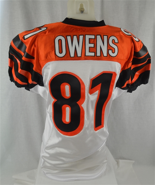 Terrell Owens 2010 Cincinnati Bengals Professional Model Jersey w/Light Use