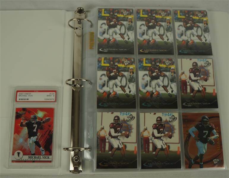 Michael Vick Football Card Collection