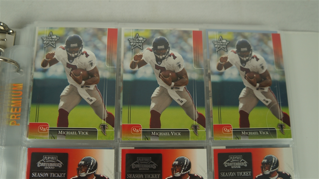 Lot Detail - Michael Vick Football Card Collection