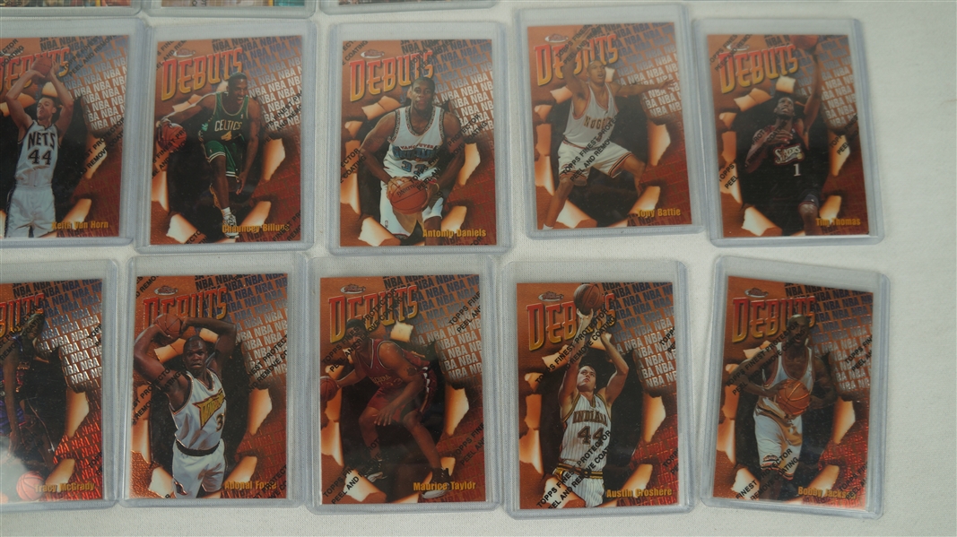 Lot Detail - NBA 1998 Topps Finest Collection of 33 Basketball Rookie Cards