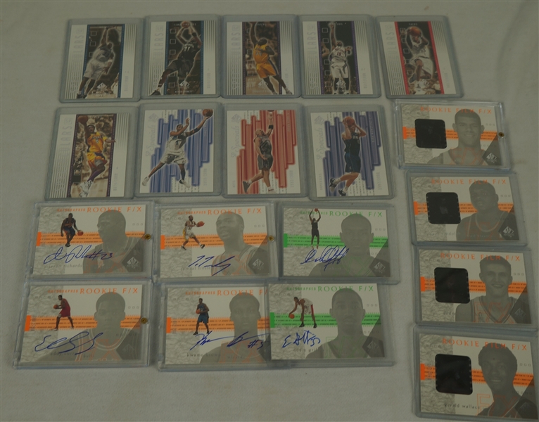 NBA 2001-02 SP Authentic Collection of 70 Rookie & Autographed Cards