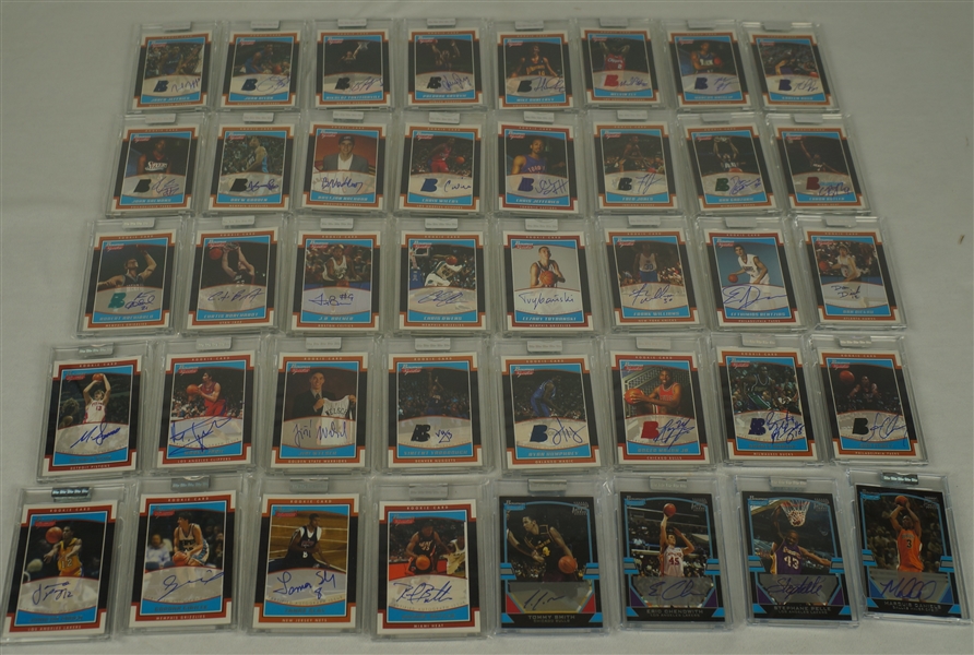 NBA 2002 & 2003 Collection of 85 Bowman Signature Autographed & Game Used Auto Rookie Cards