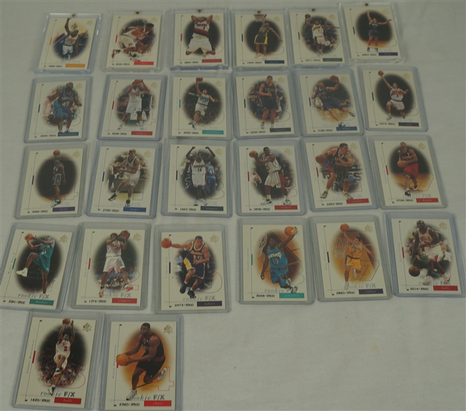 NBA 1998-99 SP Authentic Collection of 26 Basketball Rookie Cards