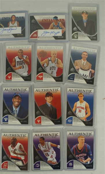 Lot Detail - NBA 2003-04 SP Collection of 34 Rookie & Autographed Cards