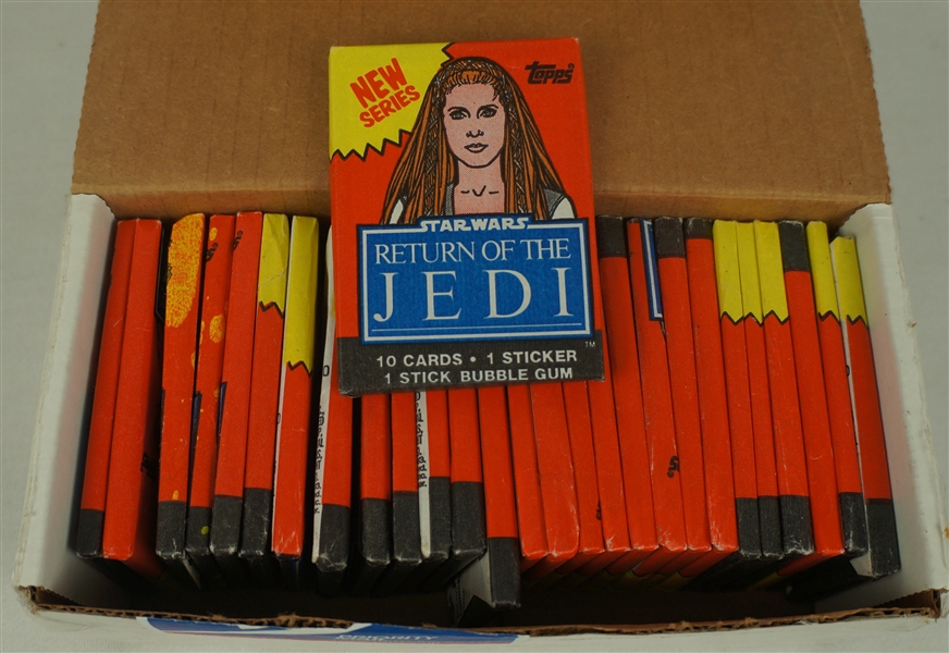 Return of The Jedi Collection of 28 Unopened Wax Packs 