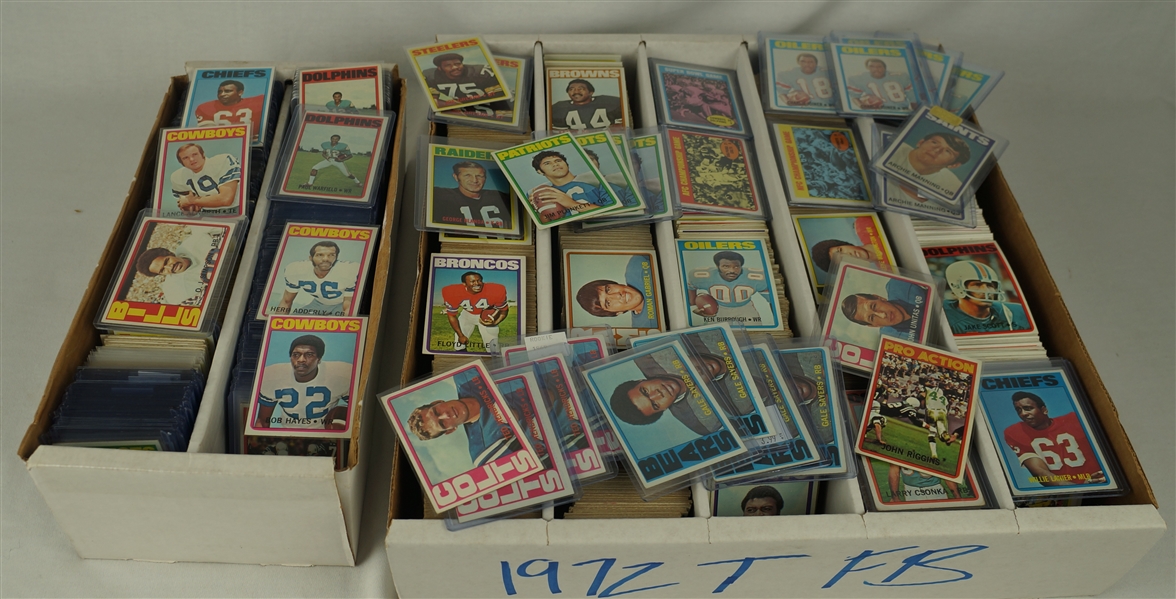 Vintage 1972 Topps Football Card Collection