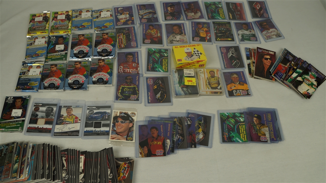 NASCAR Collection of Trading Cards & Unopened Packs