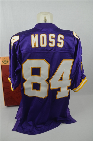 Randy Moss 1998 Minnesota Vikings Autographed LE Rookie Jersey #84/184 UDA