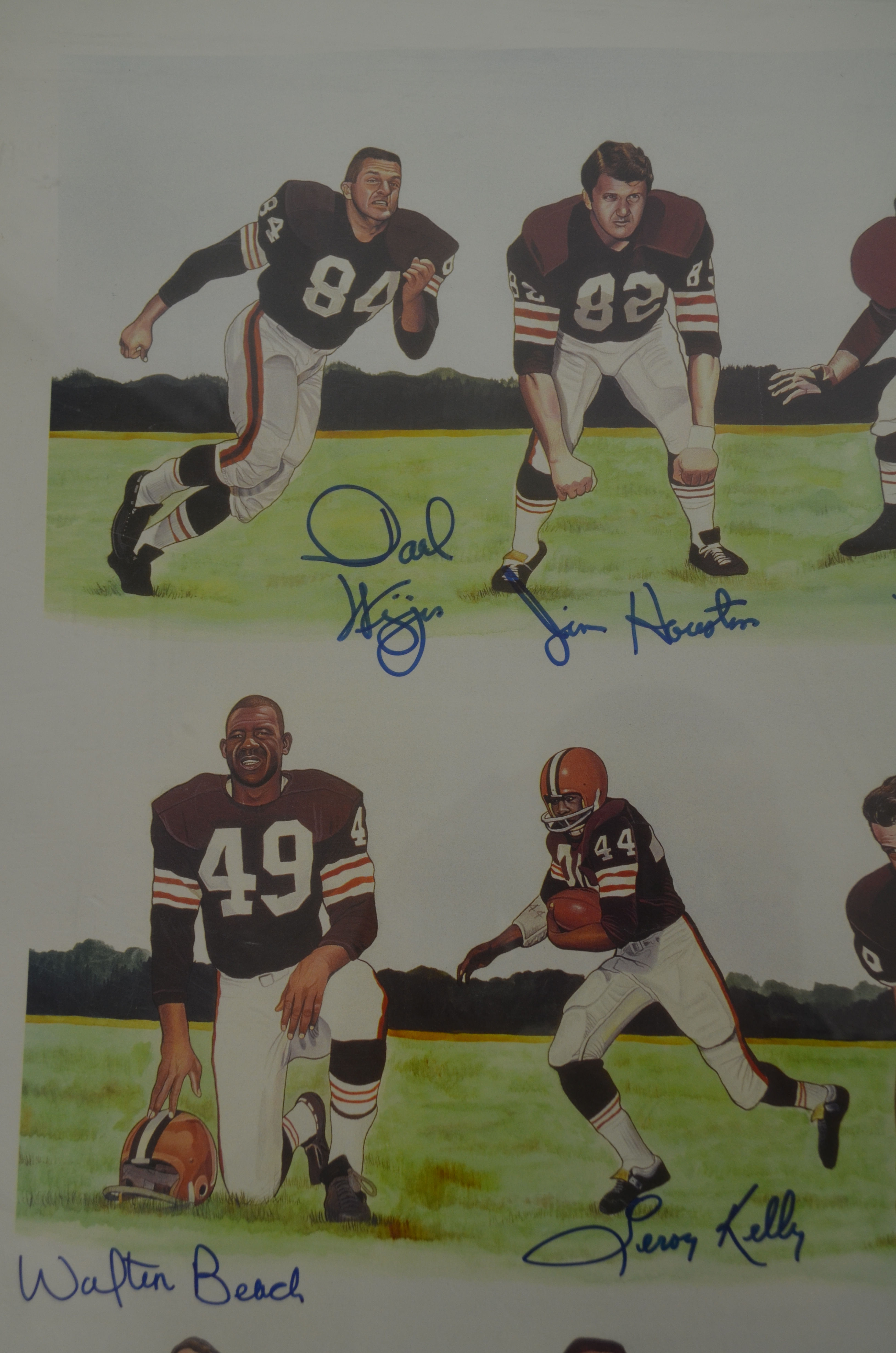 Lot Detail - Cleveland Browns 1964 Team Signed Lithograph w/Jim Brown