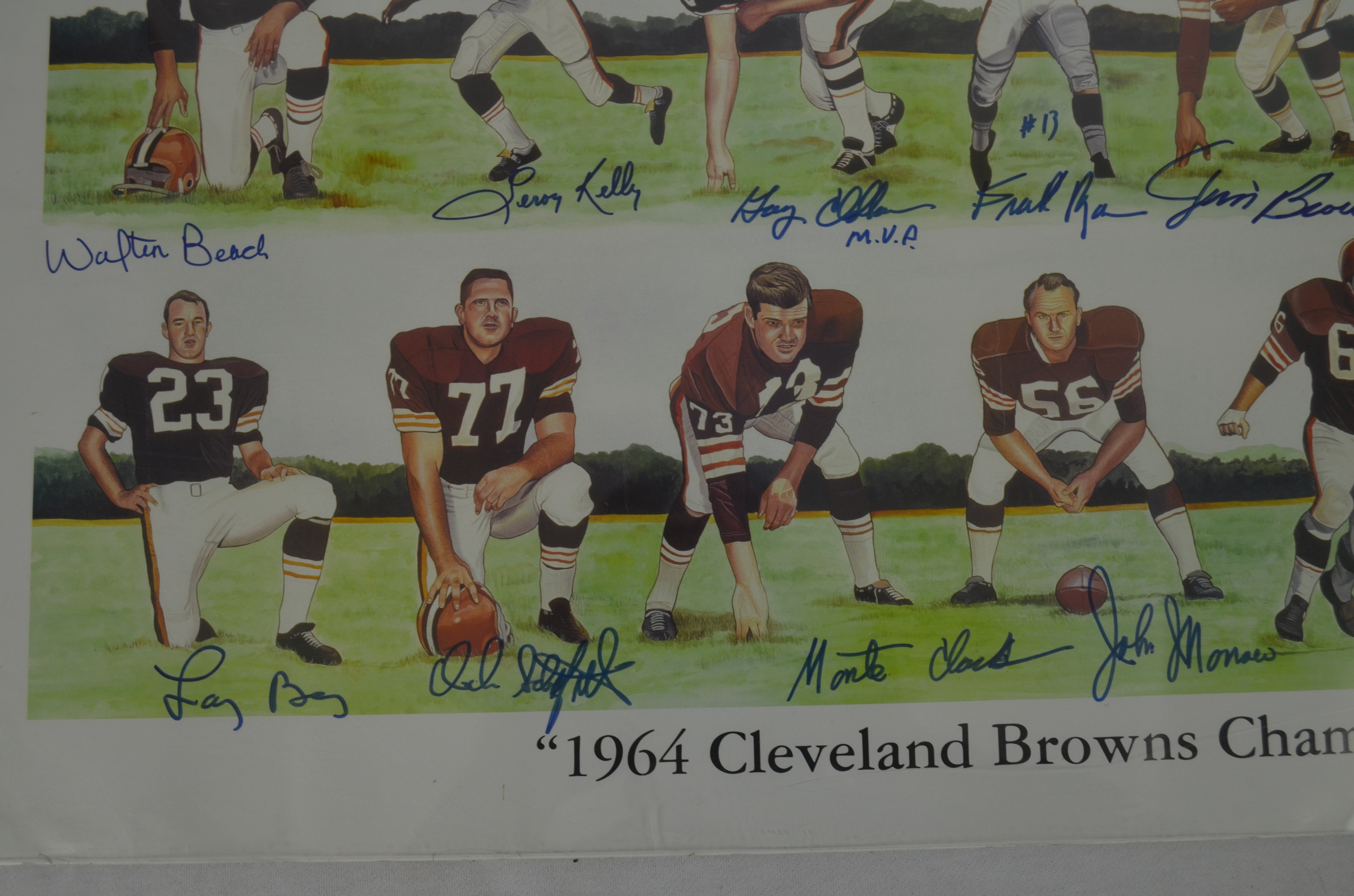 Lot Detail - 1964 Cleveland Browns Team-Signed Football Including