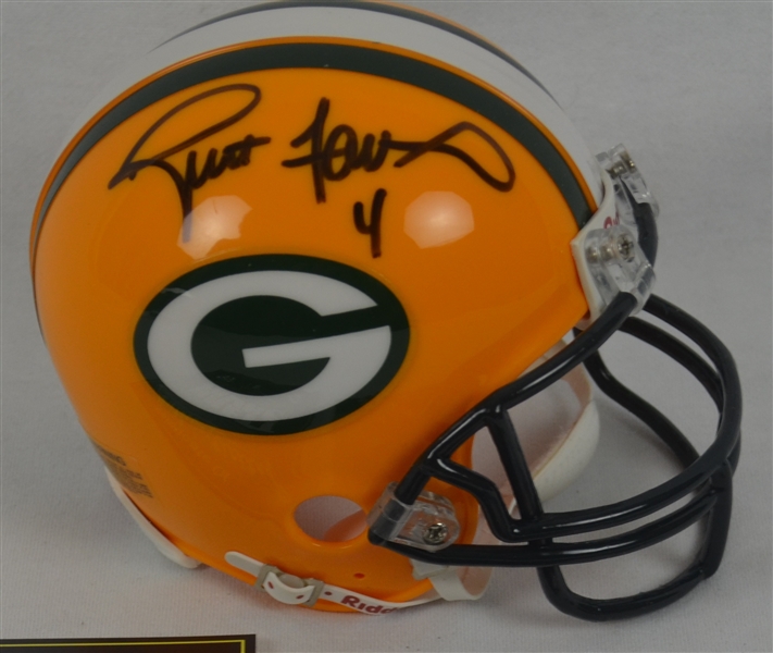 Brett Favre Autographed Green Bay Packers Mini Helmet