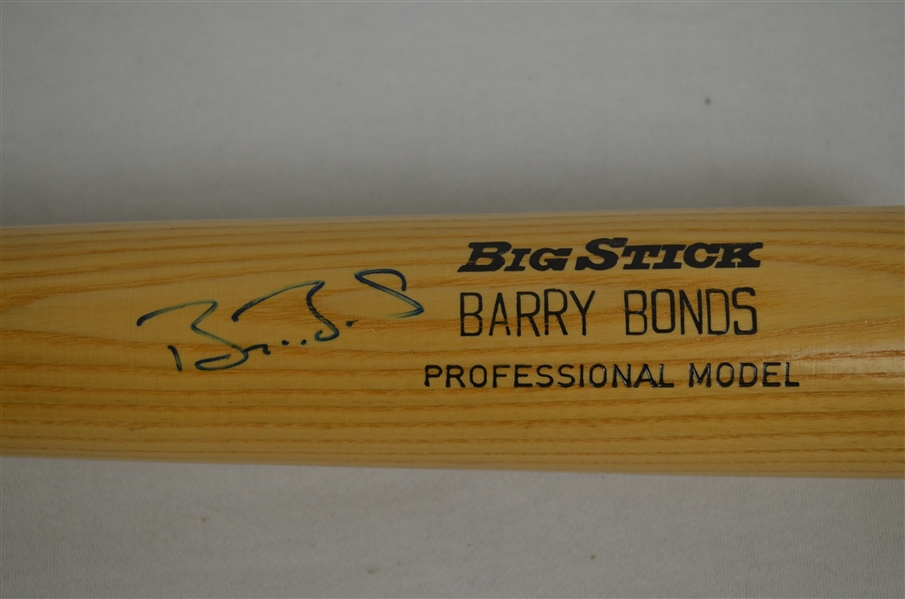 Barry Bonds Autographed Bat