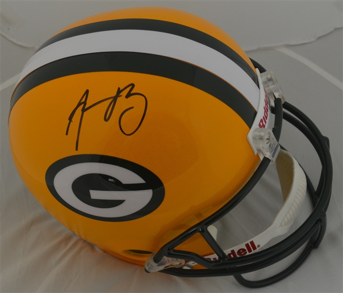 Aaron Rodgers Autographed Green Bay Packers Full Size Helmet