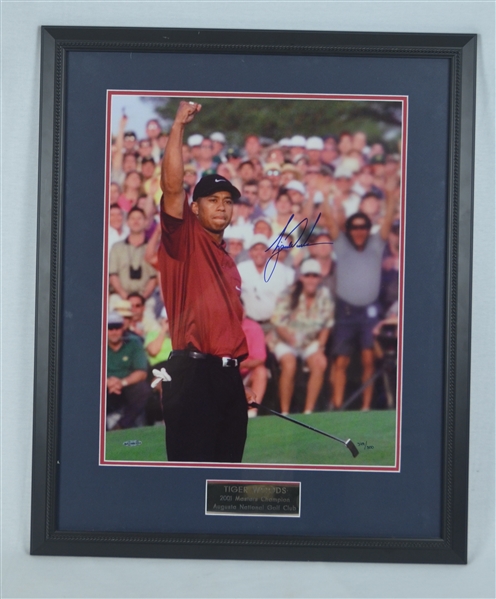 Lot Detail - Tiger Woods Autographed 2001 Masters Limited Edition 16x20 ...