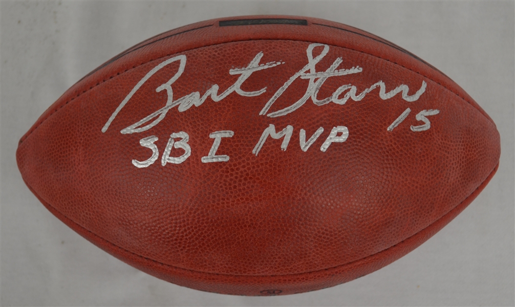 Bart Starr RARE Super Bowl I Autographed & Inscribed Limited Edition Football