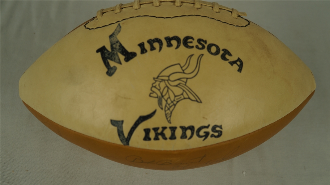 Minnesota Vikings 1970 Team Signed Football w/36 Signatures 