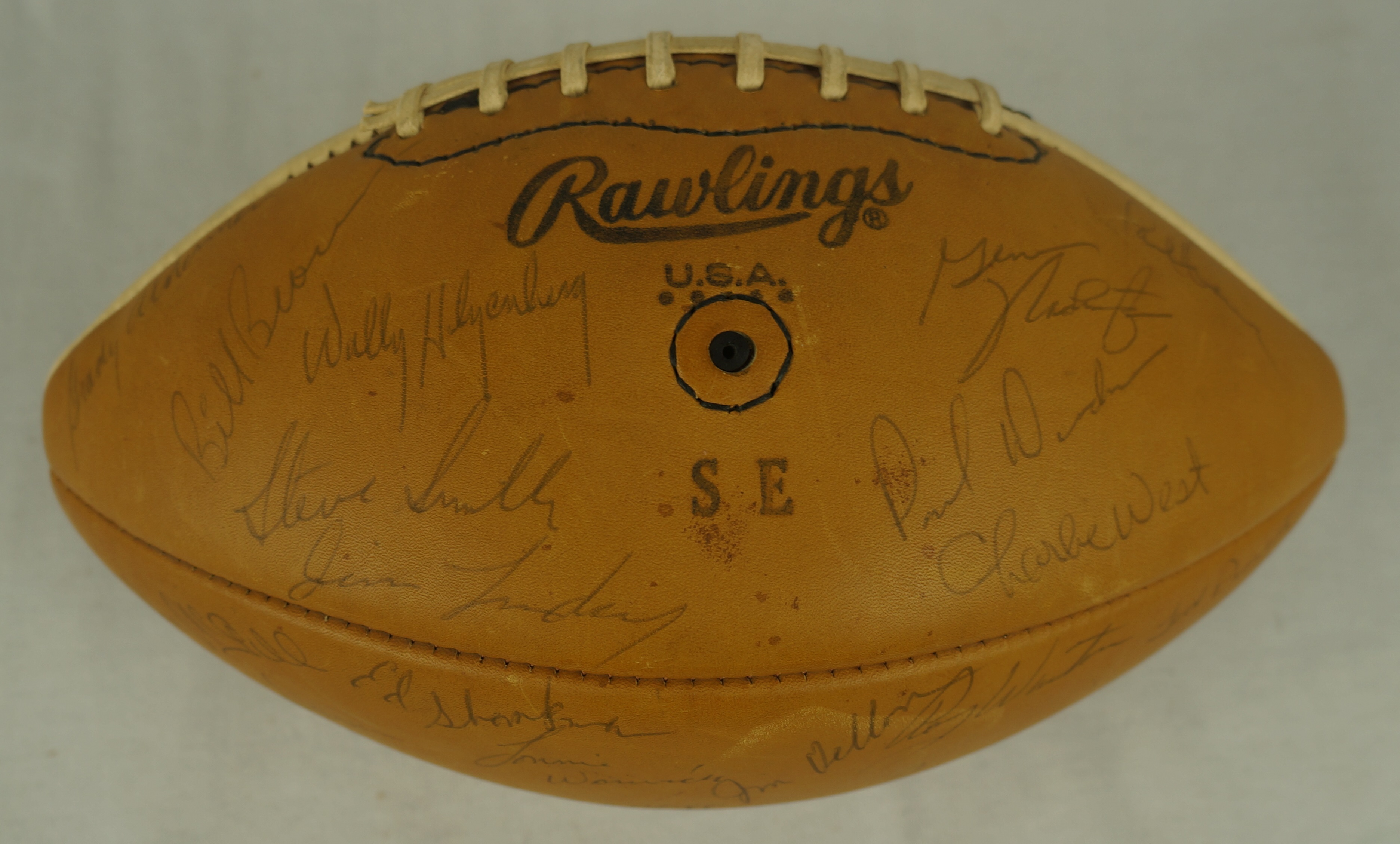 Lot Detail - Minnesota Vikings 1970 Team Signed Football W/36 Signatures