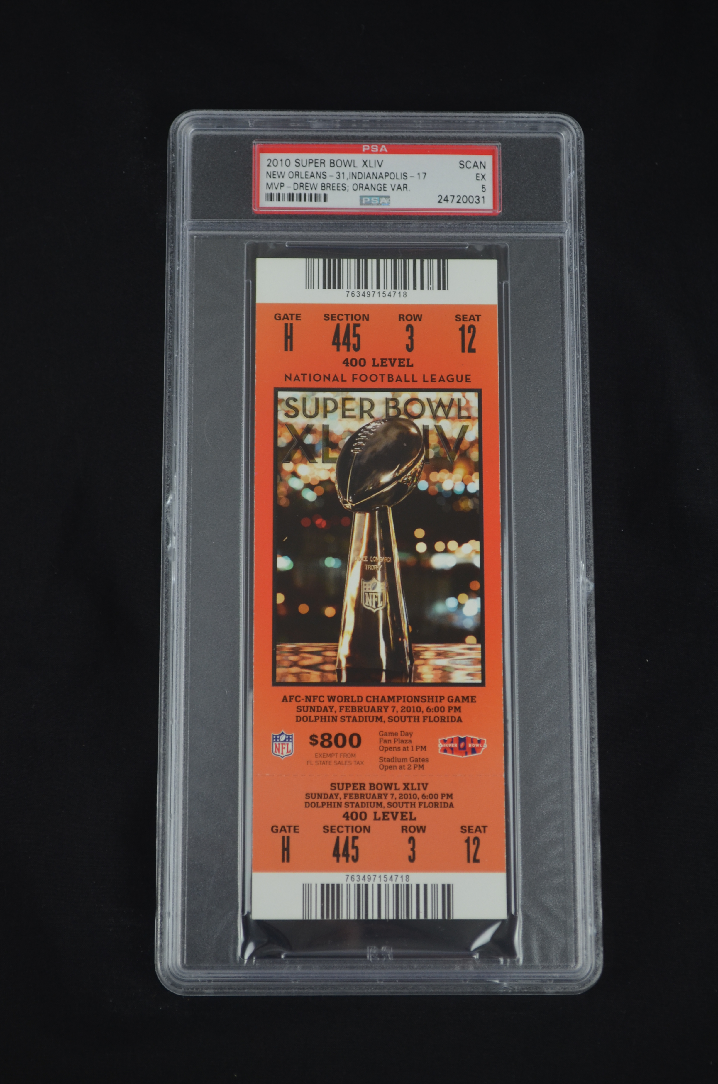 super bowl xliv ticket