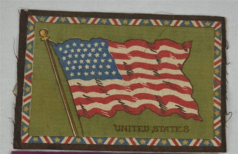 Vintage 1889 American Flag Swatch w/41 Stars