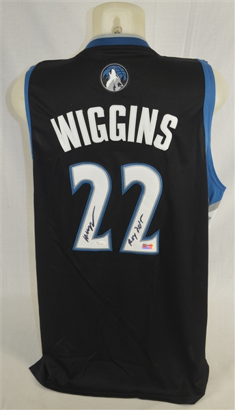 Andrew Wiggins Autographed & Inscribed ROY 2015 Jersey