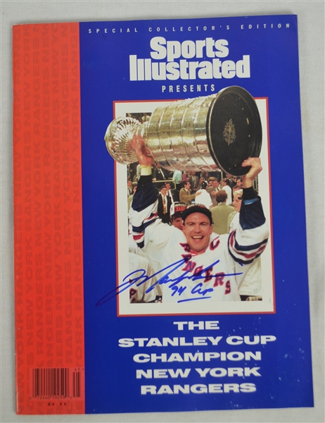 Mark Messier New York Rangers Autographed Sports Illustrated 