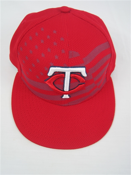 Trevor Plouffe Minnesota Twins Professional Model 4th of July Hat 