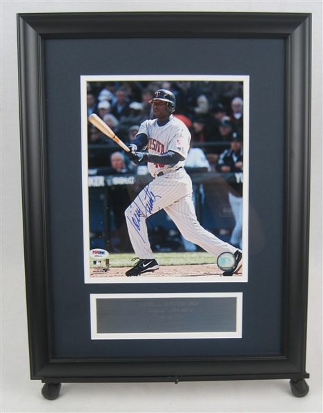 Torii Hunter Autographed & Framed Minnesota Twins Display