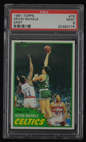 Kevin McHale 1981 Topps Rookie Card #75 PSA 9