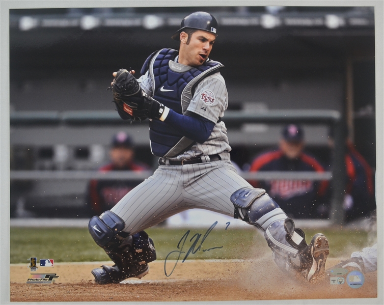 Joe Mauer Autographed 16x20 Photo