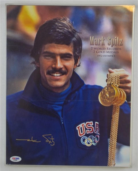 Mark Spitz 1972 Olympic Autographed 11x14 Photo