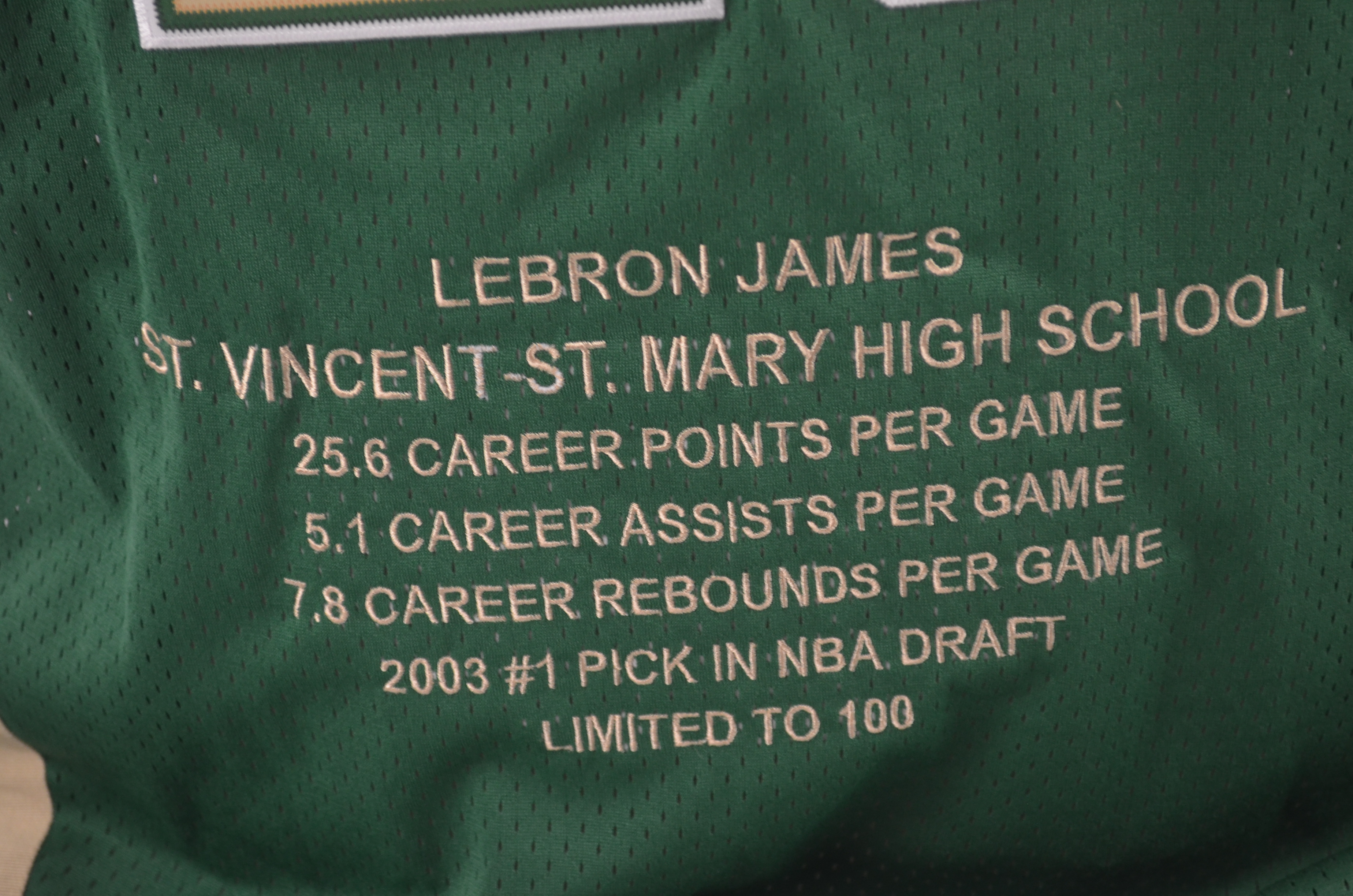 LeBron James High School Jersey Signed “First Pick 2003 Draft” :  r/SportsMemorabilia