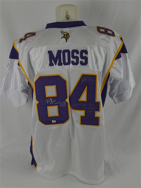 Brett Favre Randy Moss Dual Autographed & Inscribed Minnesota Vikings Jersey