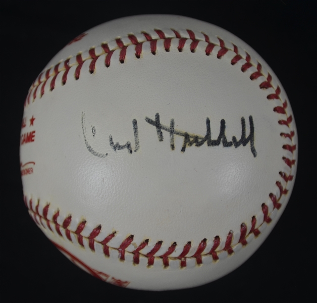 Carl Hubbell Autographed Baseball