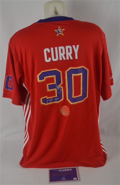 Stephen Curry 2014 Autographed & Inscribed All Star Jersey