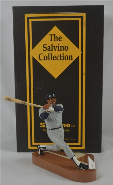 Reggie Jackson Autographed Limited Edition Salvino Figurine