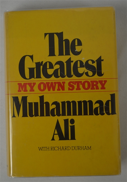 Muhammad Ali Autographed “The Greatest” Hard Cover Book