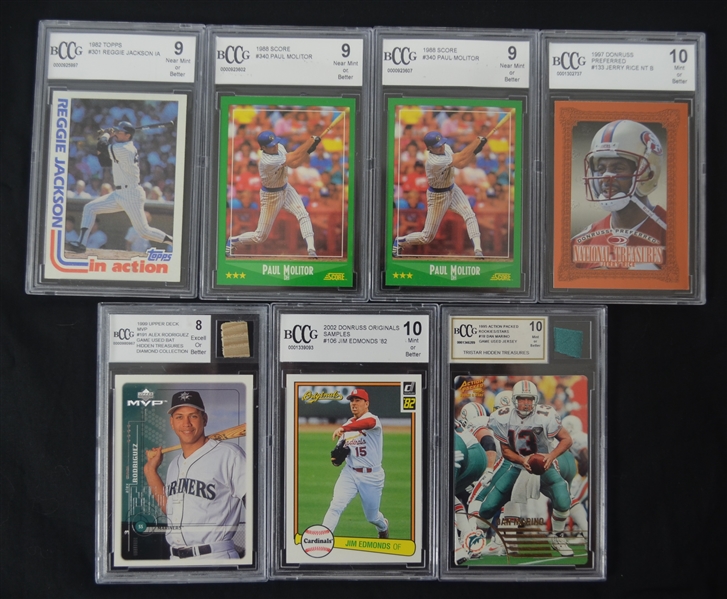 Collection of Graded Baseball & Football Cards