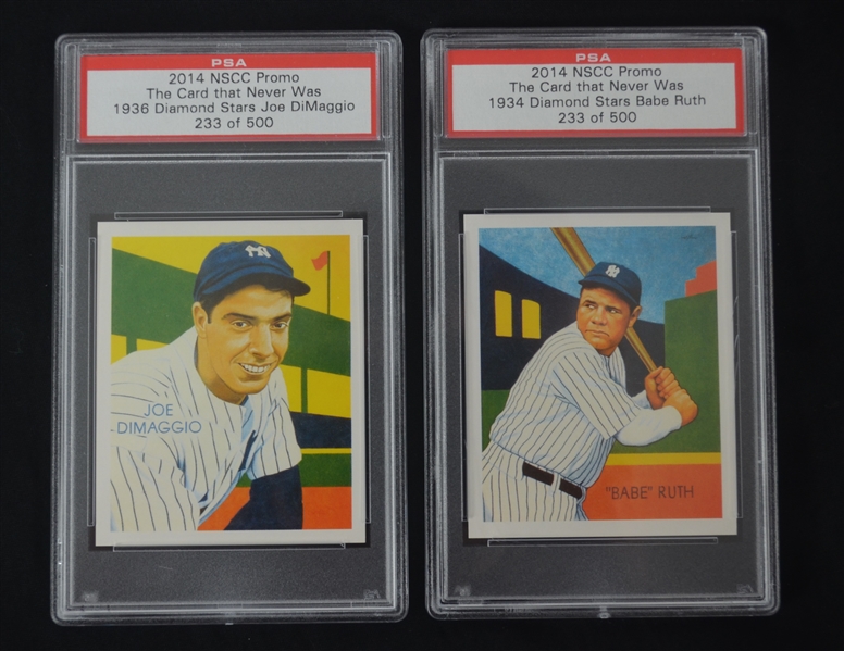 Babe Ruth & Lou Gehrig Limited Edition 1934 Diamond Star Cards