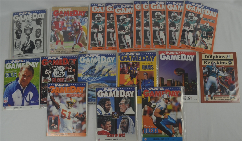 Miami Dolphins 1993 Game Day Program Collection