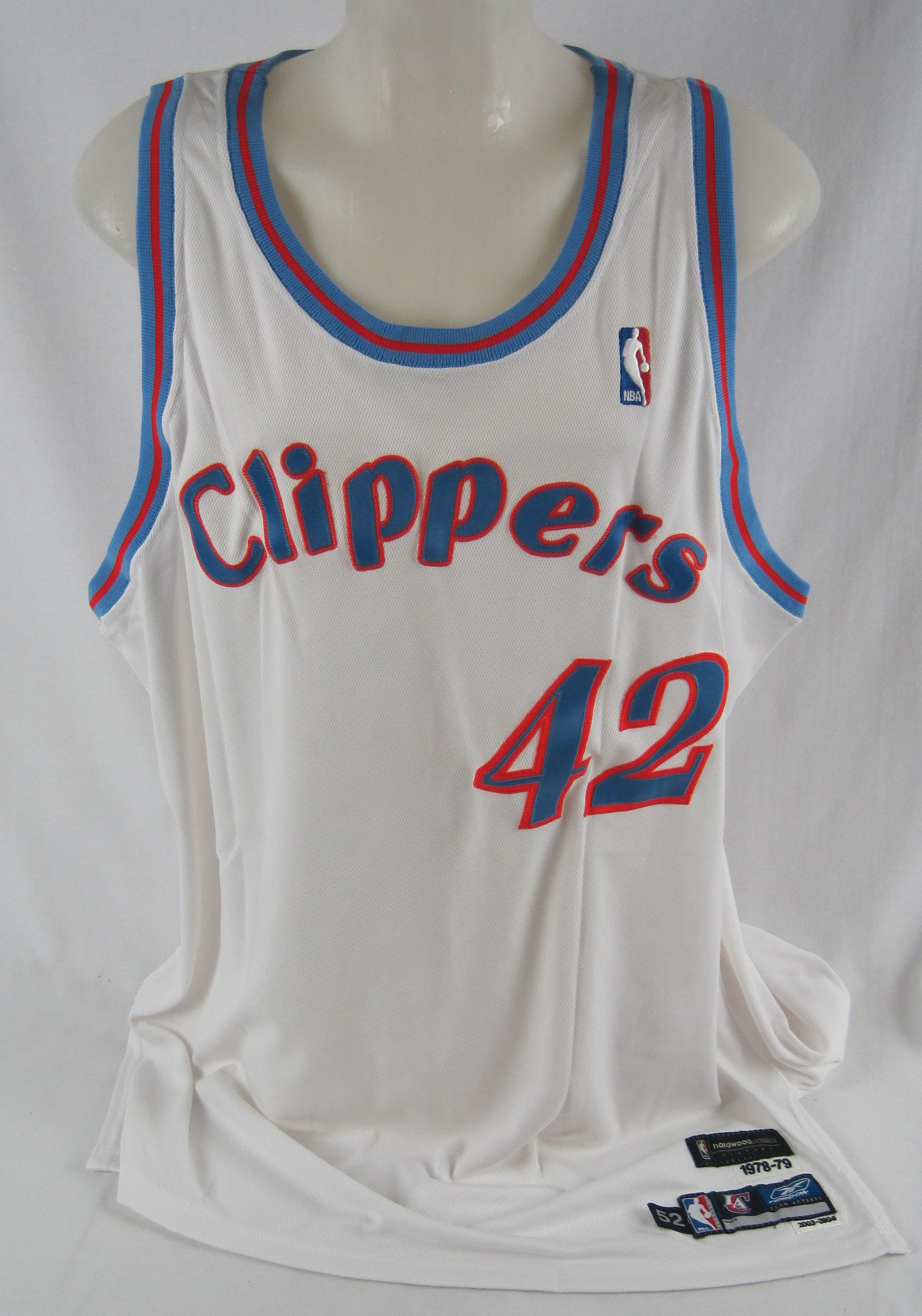 42 ELTON BRAND Los Angeles Clippers NBA Forward White Throwback