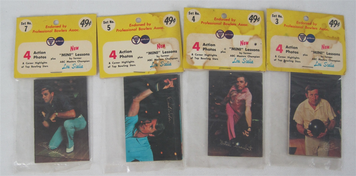 Vintage 1972 PBA Bowling Card Sets