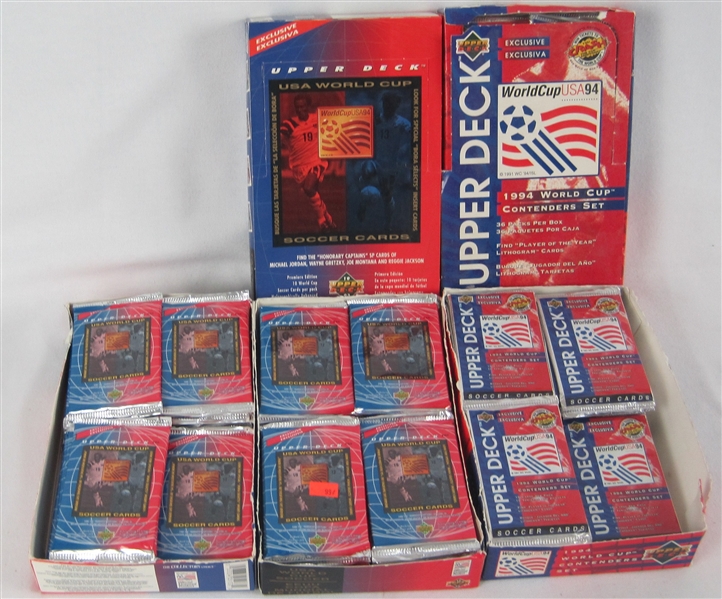 World Cup Soccer Collection of 136 Upper Deck 1993-94 Unopened Packs