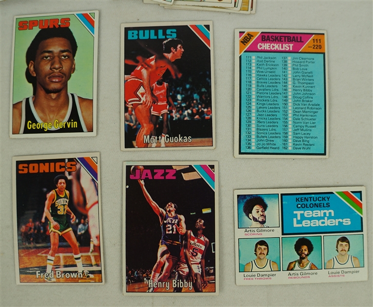 Lot Detail - Collection of 38 NBA 1975-76 Topps Cards