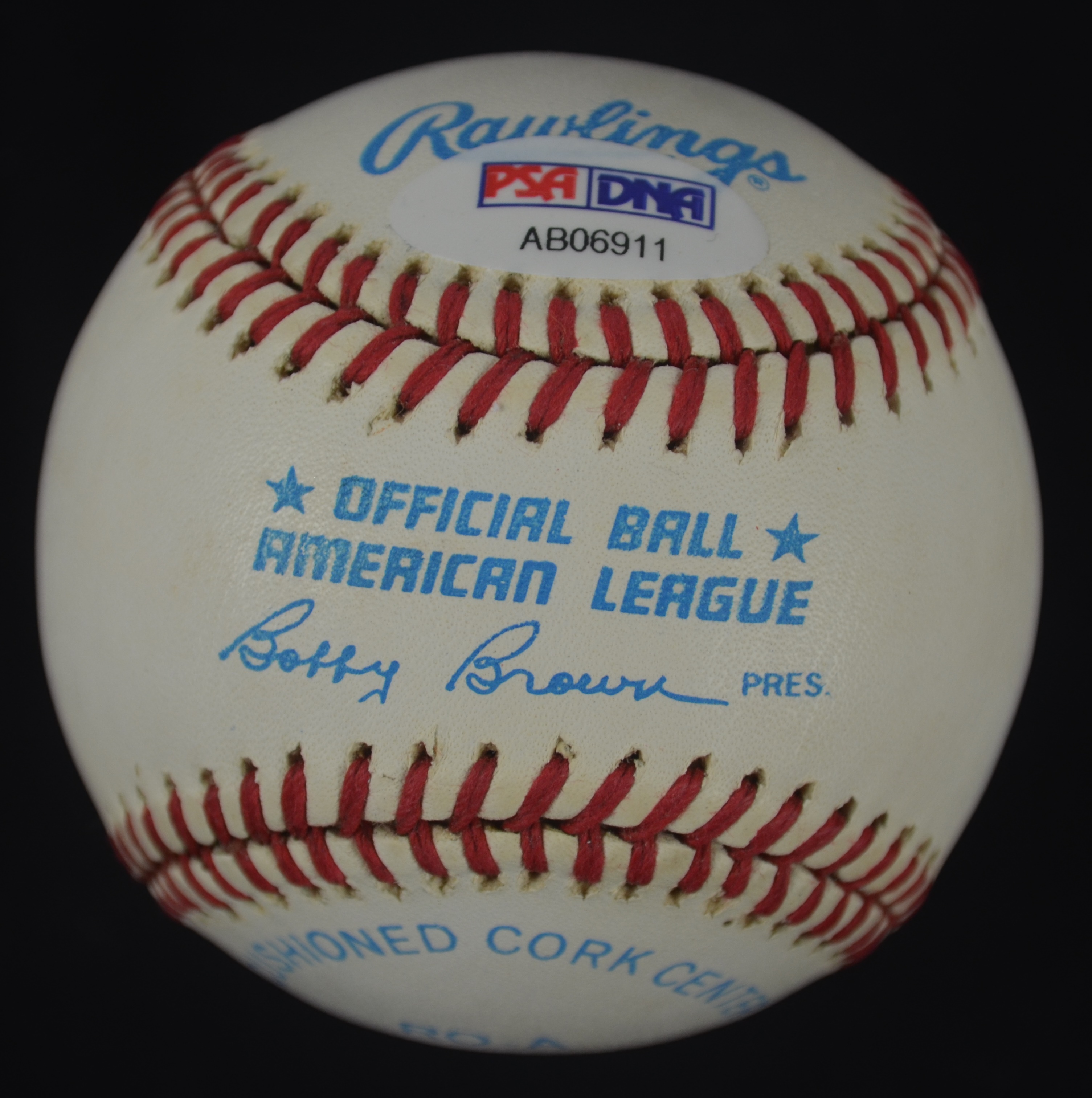 Lot Detail - Mickey Mantle Autographed OAL Bobby Brown Baseball W/Full ...