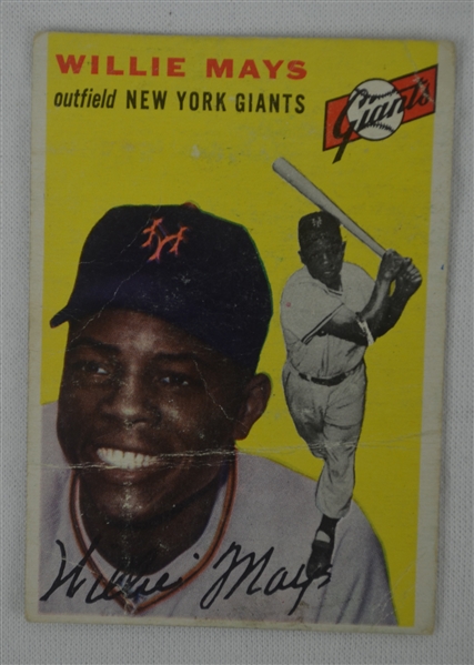 Willie Mays 1954 Topps #90 Card